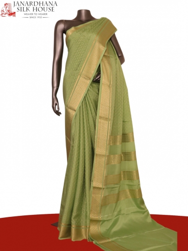 Pure Mysore Crepe Silk Saree